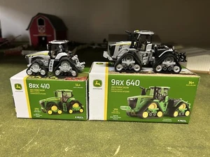 1/64 ERTL John Deere 8RX 410 2023 & 9RX 640 2022 Farm Show Silver Chase Edition - Picture 1 of 10