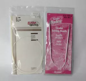 Susan Bates Circular Knitting Needles Lot Of 2 Packages - Picture 1 of 11