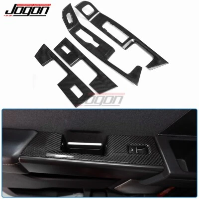 Карбоновая отделка крышки кнопки подъема окна для Ford F-150 F150 Lariat Raptor 2021-2024 - Изображение 1 из 4
