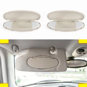 US For MINI Cooper R55 R56 R60 2007-2015 14 Sun Visor Vanity Mirror Cover Beige - Picture 1 of 8