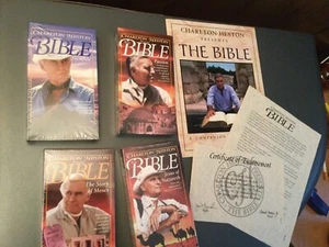Charlton Heston Presents the Bible VHS TAPEs NEW SEALED 1997 - Picture 1 of 9