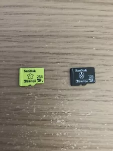 2 Nintendo Switch Micro SD Cards 256GB 128GB Sandisk Tested And Working  - Picture 1 of 2