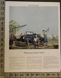 1939 ALBERT DORNE ILLUSTRATE TRAVELERS AUTO INSURANCE HARTFORD CAR AUTO AD UH26 - Picture 1 of 1