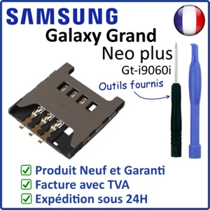 CONNECTEUR / LECTEUR DE LA CARTE SIM DU SAMSUNG GALAXY GRAND NEO PLUS GT-i9060i - Imagen 1 de 3