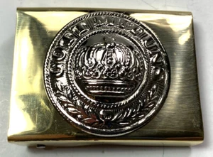 WWI GERMAN PRUSSIAN EM NCO COMBAT FIELD BELT BUCKLE - Picture 1 of 3
