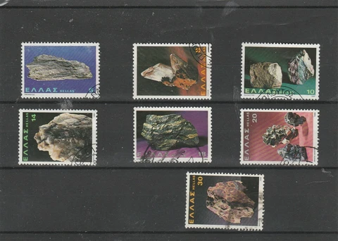GREECE USED SET mineral of greece 1980 Cover