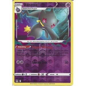 073/196 Banette : Reverse Holo Rare Card : Pokemon TCG : SWSH-11 Lost Origin - Picture 1 of 3