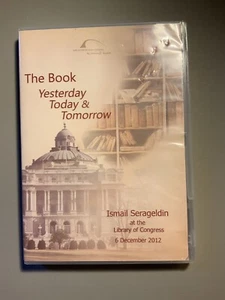 The Book Yesterday Today & Tomorrow Ismail Serageldin 2012 DVD SEALED - Imagen 1 de 2