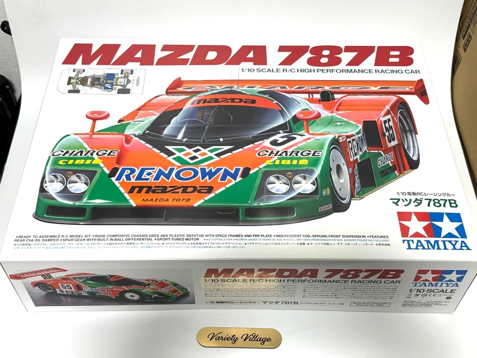 TAMIYA 1/10 RC Mazda 787B Electric RC Car Kit ITEM 47518 (No Radio/Battery/ESC)