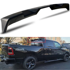 For 19 20 21 22 Dodge Ram 1500 MATTE BLACK Trunk Roof Spoiler Lip Wing All Cabs - Picture 1 of 4