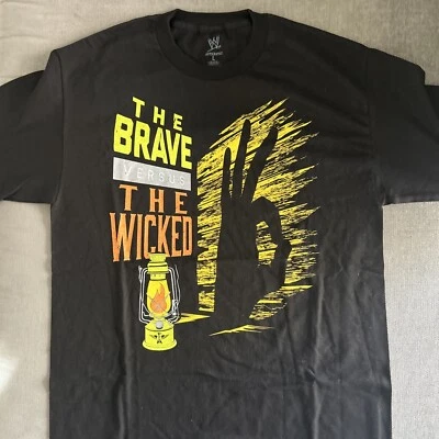 John Cena vs Bray Wyatt The Brave vs The Wicked WrestleMania XXX Sz L New 2014 - Image 1 of 4