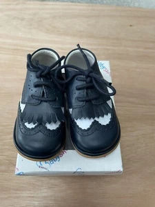 Babyshoes By Nitat i baby boys leather boots size 1.5 (18) - Picture 1 of 4