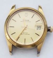 Men Rolex Tudor Prince Oyster Date 14K SS Wrist Watch Runs #82-4