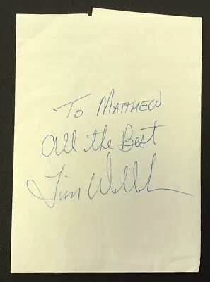 Tim Wallach Signed Autographed Cut Signature Montreal Expos Baseball - Image 1 of 2