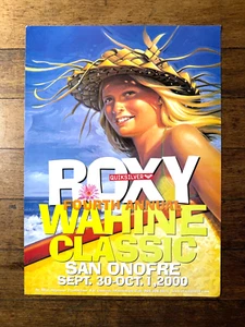 Awesome 2000 Roxy Quiksilver Woman's 4th Annual Wahine Surfing Poster - Picture 1 of 3