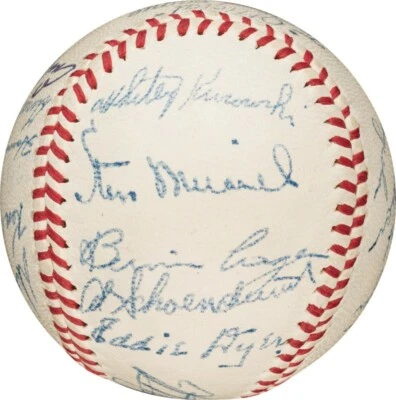 1947 St. Louis Cardinals Team Signed Baseball Stan Musial PSA DNA & JSA COA - Image 1 of 4