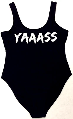 No Boundaries Swimsuit Junior Teen Sz L (11-13) One Pc Black YAAASS Beach Swim - Image 1 of 4