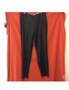 NUEVO CON ETIQUETAS J. Pantalón de franela de lana Press gris a rayas talla 41R sin dobladillo - Imagen 1 de 8