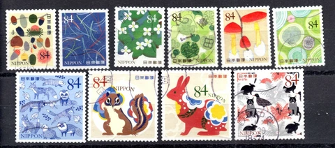 Japan 2019 ¥84 Gifts from the Forest Series 3, (Sc# 4352a-j), Used Cover