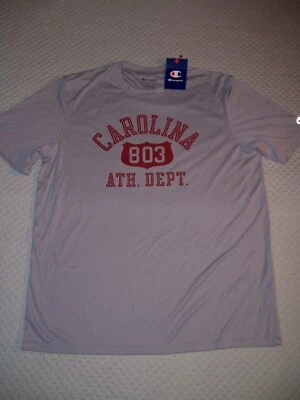 NWT Champion South Carolina Gamecocks Mens Dri Fit T shirt short sleeve L Gray - Image 1 of 2
