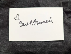 Carol Burnett Autograph Hand Signed Authentic  - Picture 1 of 1