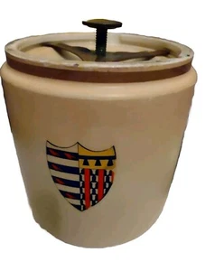 X2 PEMBROKE COLLEGE CAMBRIDGE CRESTED CARLTON WARE MATCH STRIKE / TABAKDOSE - Bild 1 von 7