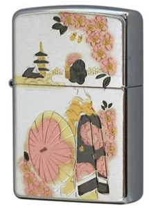 Encendedor Zippo Placa Electroformada Maiko Estilo Japonés Envío Gratuito - Imagen 1 de 3