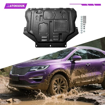 Engine Splash Shield For Lincoln MKC 2015-2019 Heavy Skid Plate W/Service Hole - Imagem 1 de 4