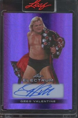 2024 Leaf Electrum 紫色箔 Greg Valentine 4/7 签名亲笔签名  — 第 1/2 张图片