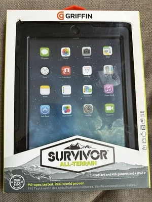 Funda Griffin iPad (3ª, 4ª Generación y iPad 2) - Negra Survivor Todo Terreno Foto 1 de 4