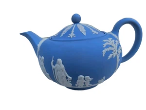 Wedgwood Blu Diaspro Teapot. Capacità 1½ Pinte - Imagen 1 de 9