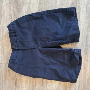 Lands End Shorts Boys Size 7 Blue Navy Adjustable School Uniform Active Bottoms - Picture 1 of 4