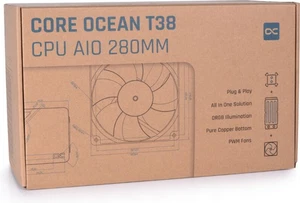 Alphacool Core Ocean T38 AIO 280mm Liquid CPU Cooler - Afbeelding 1 van 5