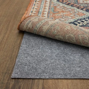 2 x 8 1/8 Low Profile Non Slip Rug Pad Felt + Rubber Gripper, Great For High ... - Picture 1 of 9