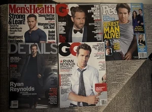 Ryan Reynolds 5 Vintage Magazine Lot GQ Details People Sexiest Man Alive - Imagen 1 de 9