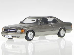 Mercedes C126 500 SEC anthrazit grey diecast model car 56213 AutoArt 1/43 - Picture 1 of 6