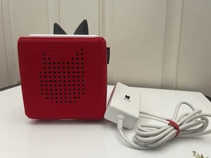 Tonies Toniebox Audio Player Box Player & Charger Red Tested Works No Figurines - Picture 1 of 10
