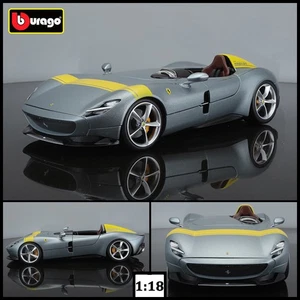 2020 Bburago 1:18 Ferrari Monza SP1 Diecast Car Model Alloy Vehicles Fully Open - Picture 1 of 12