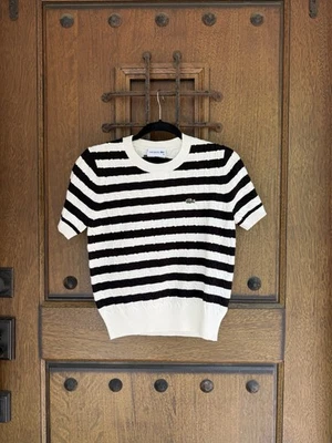 Suéter tejido blanco y negro Lacoste talla L Foto 1 de 4