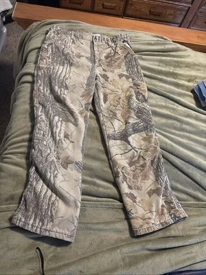 Real Tree  advantage  classic Camo Pants 34x28 Men's vintage faded winter pants  - Image 1 of 4