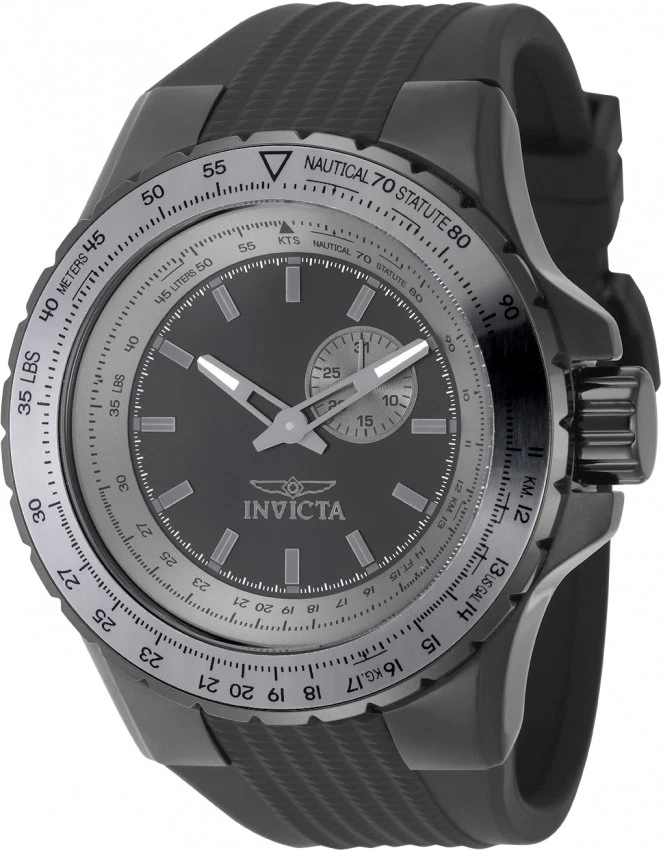 Reloj para hombre Invicta Aviator cuarzo esfera negra 49728 Foto 1 de 1