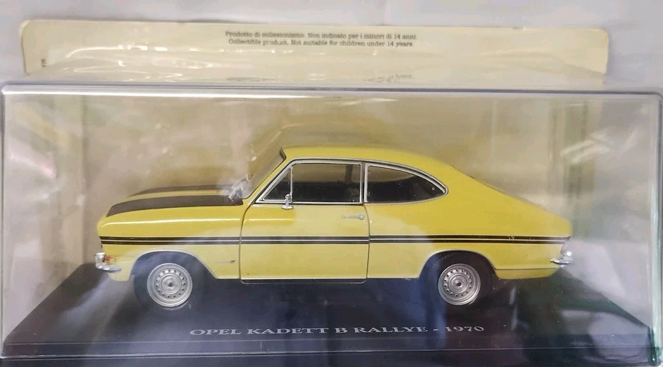 Automodello Opel Kadet Rallye 1970 Auto Vintage Scala 1:24 da Collezione IT - Immagine 1 di 2