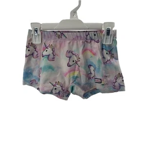 Unbranded Girls' Unicorn Rainbow Print Athletic Bike Shorts Youth Size Medium - Picture 1 of 2