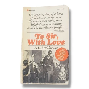 To Sir With Love By Braithwaite 1968 Vintage Paperback Book Movie Tie-In - Picture 1 of 1