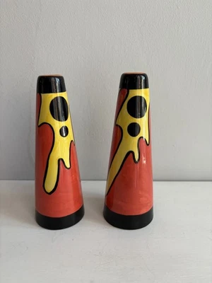 LORNA BAILEY LAVA TALL CRUET RARE EARLY PIECE OLD ELLGREAVE POTTERY - Image 1 of 4