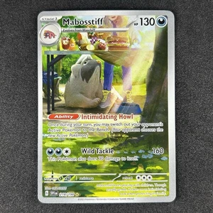 Pokemon Mabosstiff Scarlet & Violet Base Set Illustration Rare #218 - Picture 1 of 3