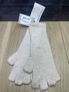 Guanti senza dita Barefoot Dreams CozyChic Lite nuovi con etichetta colore pietra taglia S-M - Foto 1 di 3