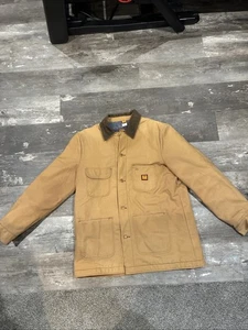 Vintage Big Ben Jacke Gr. 44 Lg Decke gefüttert Canvas Chore Cord Kragen Wrangler - Bild 1 von 7