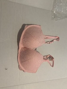 VS Sexy Pailletten Posey Spitze kabellos gepolstert Pushup 32D Neu mit Etikett pink - Bild 1 von 8