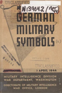 360 Page April 1944 German Military Symbols British War Office London Book on CD - Picture 1 of 12
